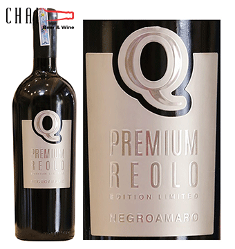 Q PRENIUM REOLO Negroamaro Limited Edition 16,5%vol/Rượu vang Ý nhập khẩu